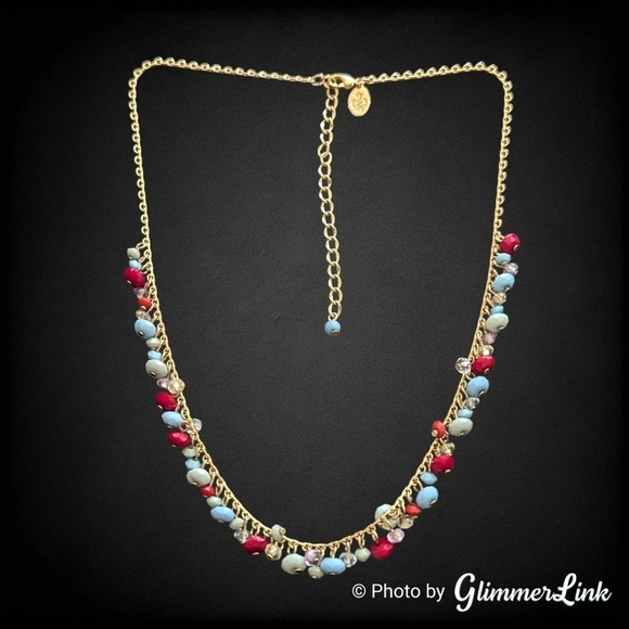 Premier Designs Multi Color Faceted Beads Necklace - Picture 1 of 5
